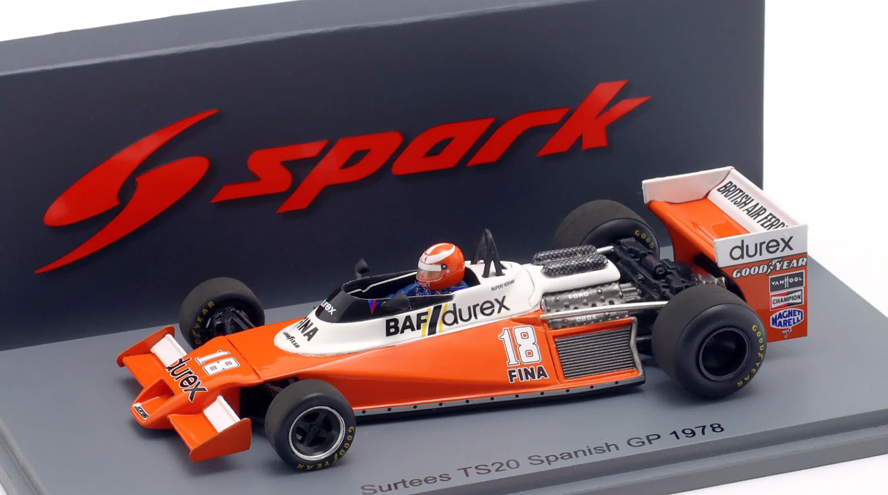 1/43 Spark Surtees TS20 No.18 Spanish GP 1978 Rupert Keegan Car Model