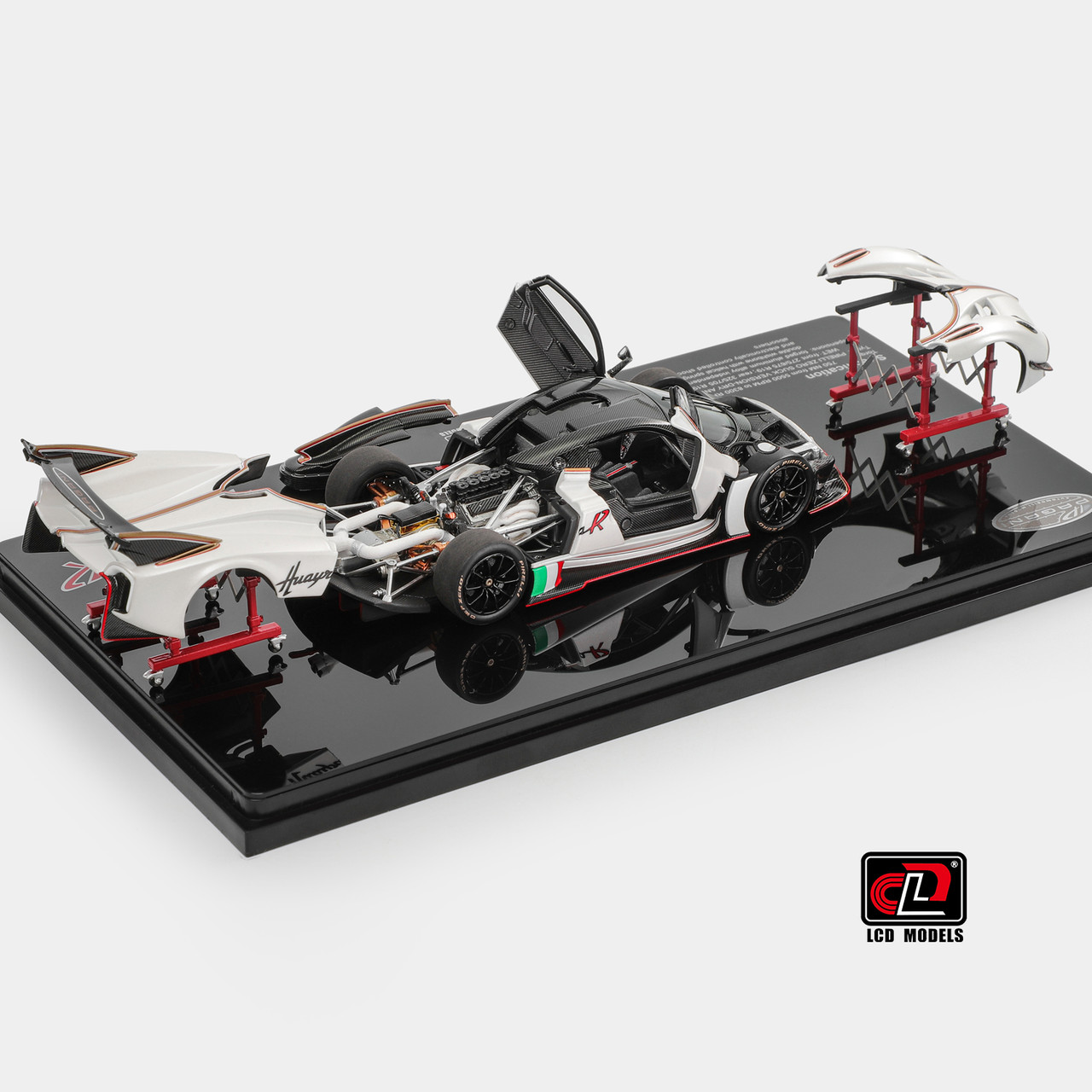 ami 1/43 LCD Pagani Huayra R (White) Diecast Car Model - LIVECARMODEL.com