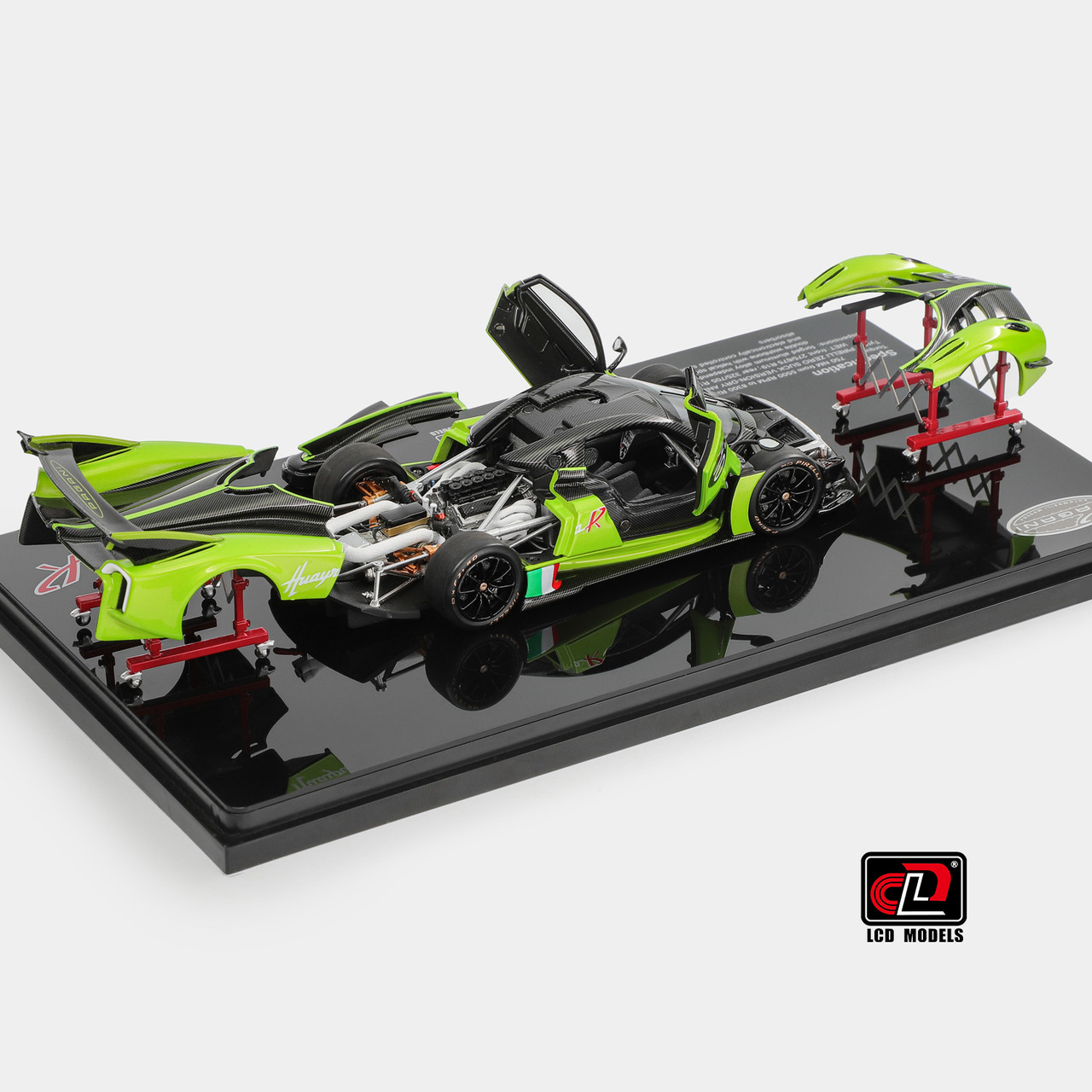1/43 LCD Pagani Huayra R (Green) Diecast Car Model - LIVECARMODEL.com