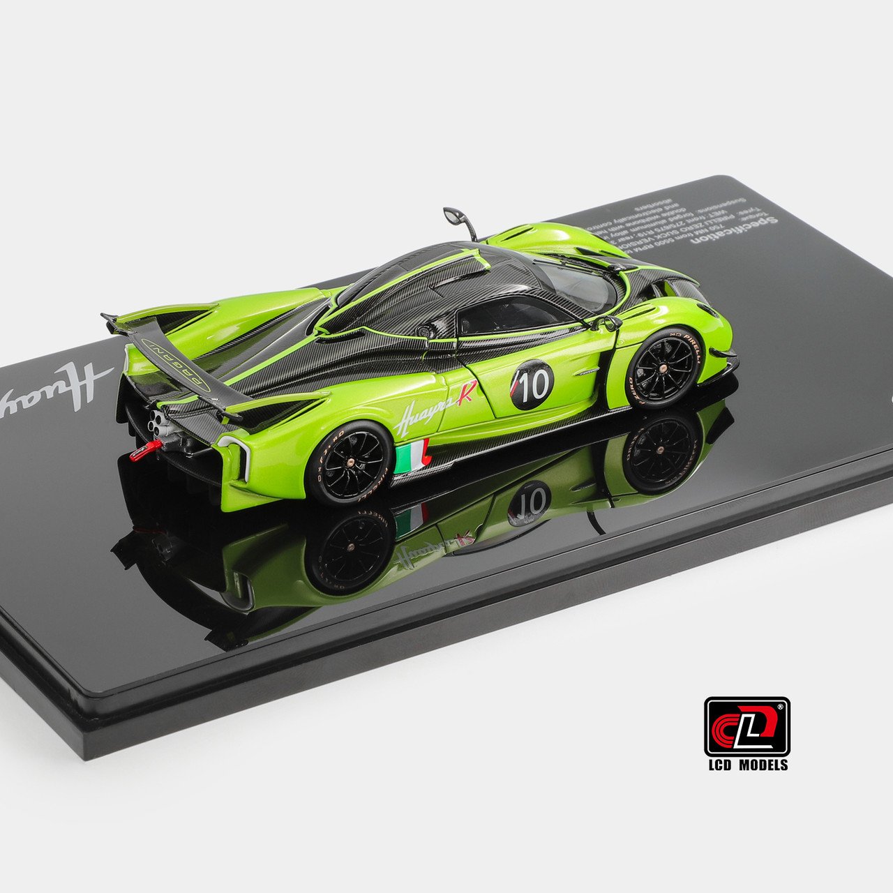 1/43 LCD Pagani Huayra R (Green) Diecast Car Model - LIVECARMODEL.com