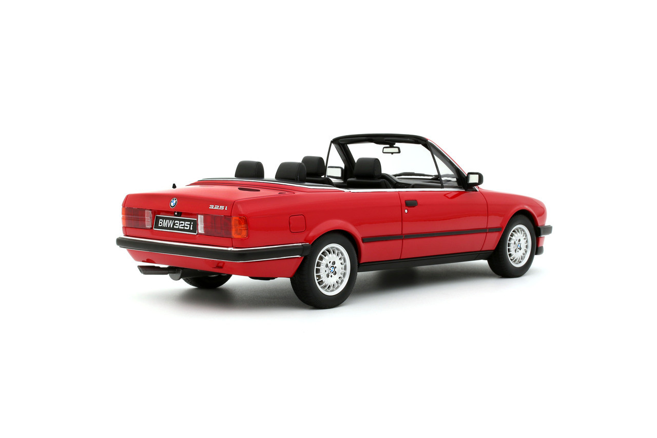 1/18 OTTO 1986 BMW E30 325i Convertible (Bright Red) Car Model