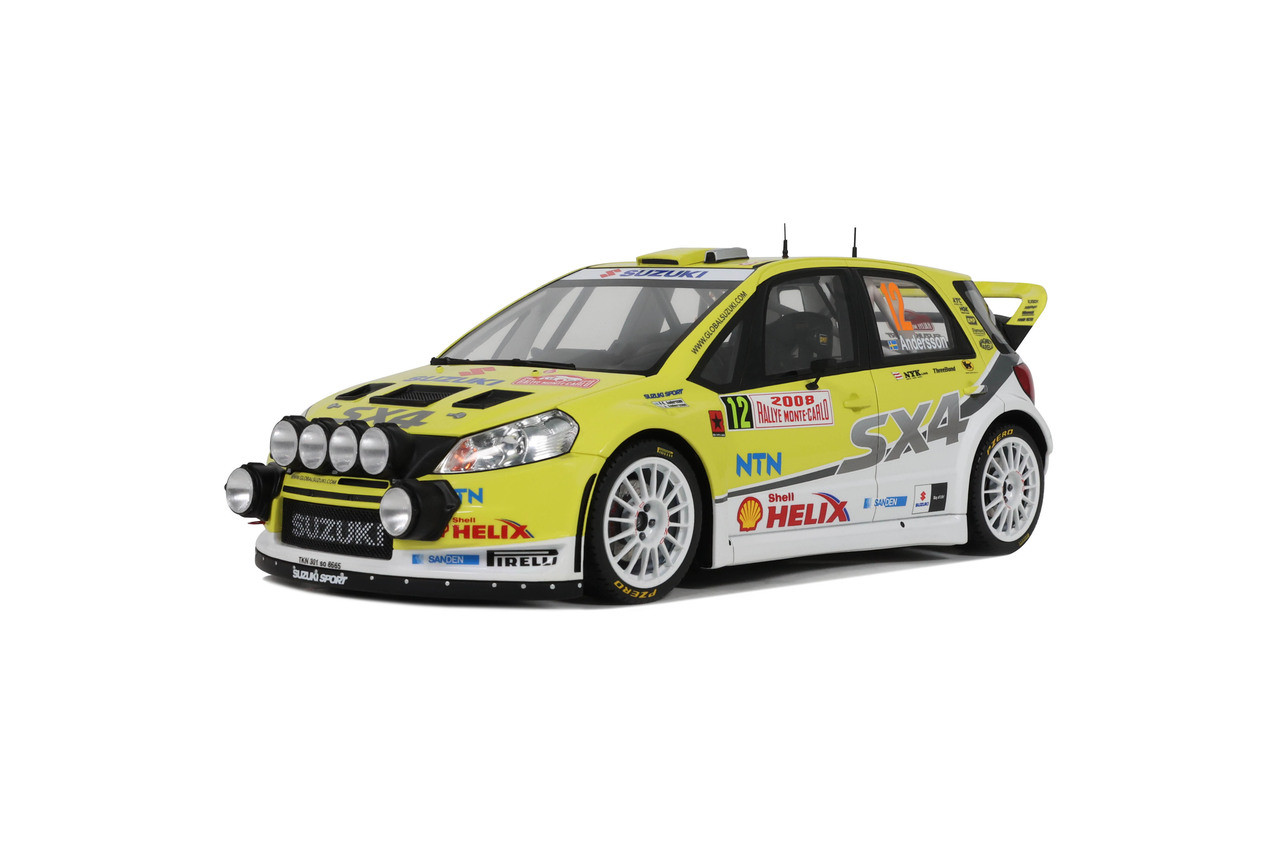 1/18 OTTO 2008 Suzuki SX4 WRC P.G.Andersson #12 Monte Carlo Car Model