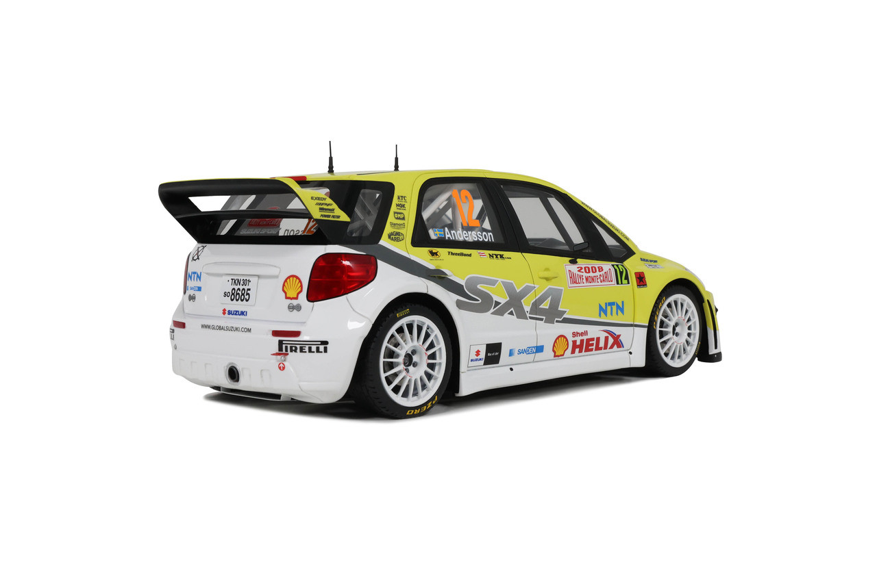 1/18 OTTO 2008 Suzuki SX4 WRC P.G.Andersson #12 Monte Carlo Car Model