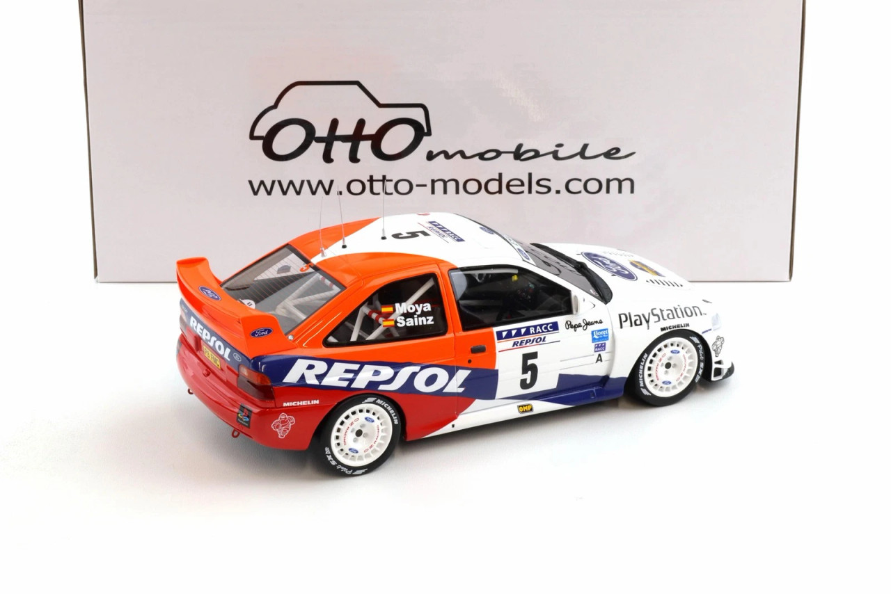 1/18 OTTO 1997 Ford Escort WRC C.Sainz Rally Catalunya #5 Car Model