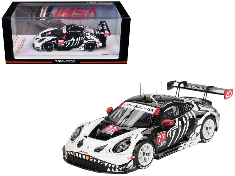 1/43 TSM 2025 Porsche 911 GT3 R #77 AO Racing 2025 IMSA Petit Le Mans Car Model