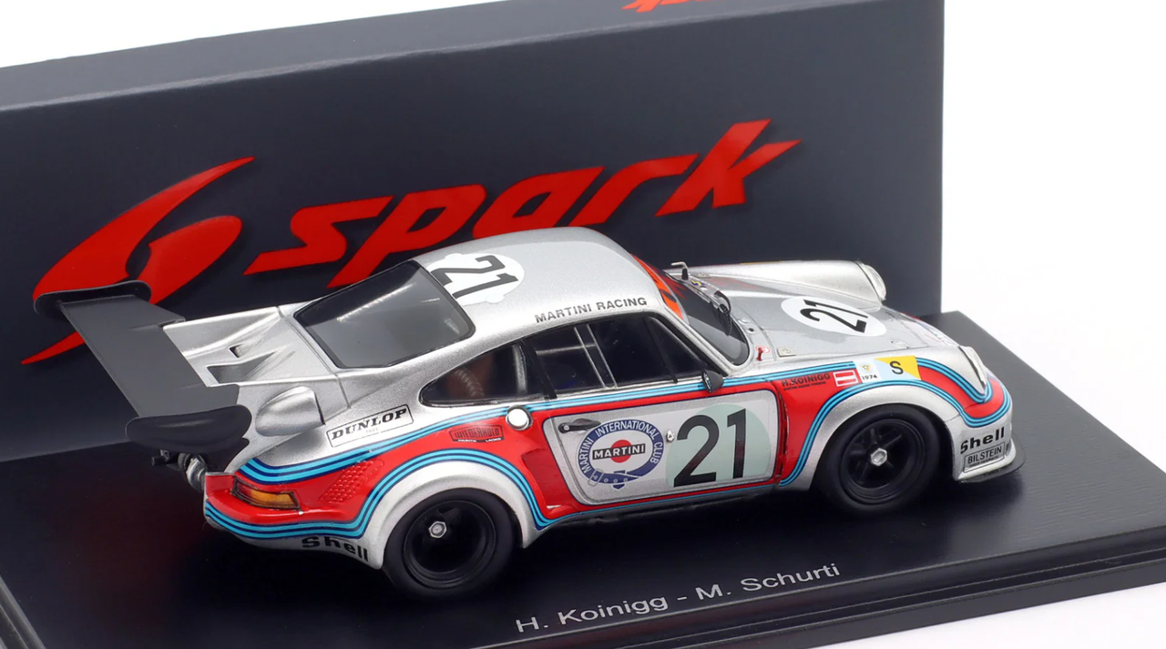 1/43 Spark Porsche Carrera Turbo RSR No.21 Le Mans 24H 1974 H. Koienigg - M. Schurti Car Model