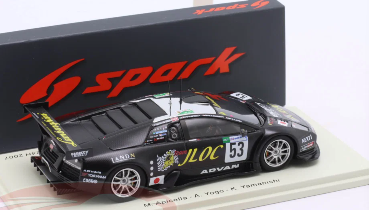 1/43 Spark Lamborghini Murcielago R-GT LM No.53 JLOC ISAO NORITAKE 24H Le Mans 2007  M. Apicella - A. Yogo - K. Yamanishi Car Model