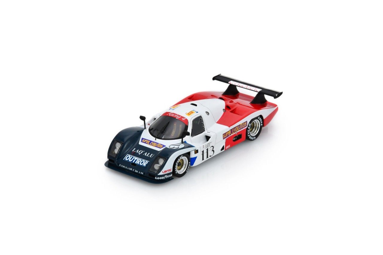 1/43 Spark Cougar C20 No.113 14th Le Mans 24H 1989 J.C. Anduret - P. Farjon - S. Kasuya Car Model 1/43 Spark Cougar C20 No.113 14th Le Mans 24H 1989 J.C. Anduret - P. Farjon - S. Kasuya Car Model