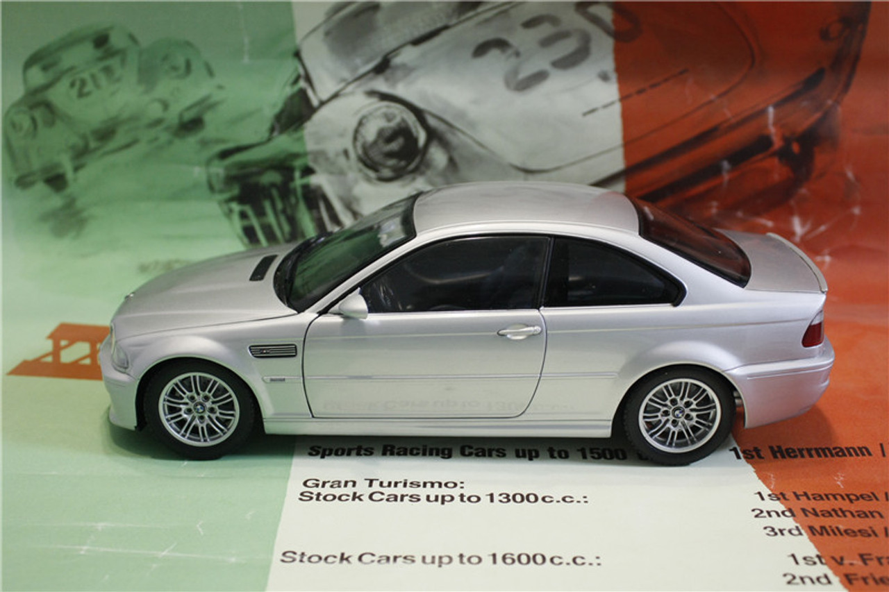 1/18 Dealer Edition BMW E46 M3 (Silver) Diecast Car Model 