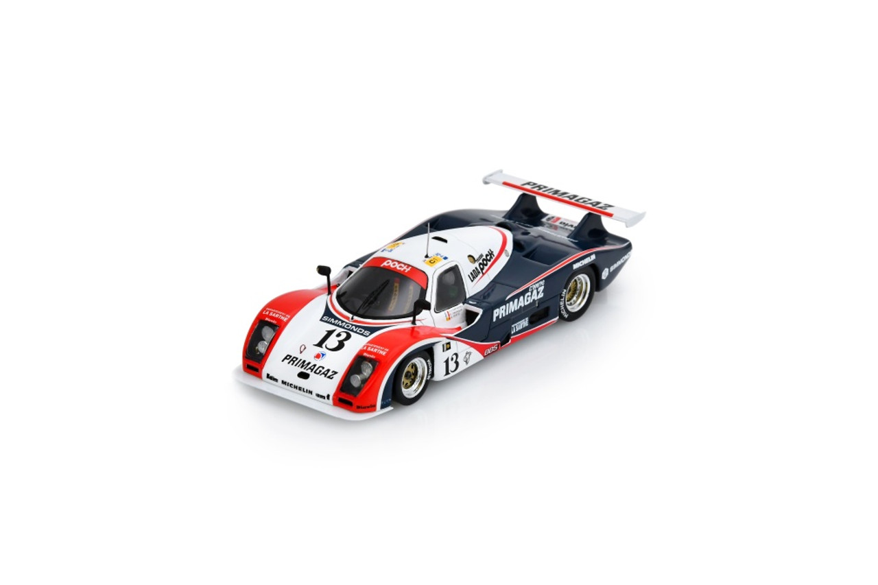 1/43 Spark Cougar C20 No.13 Le Mans 24H 1988 P.H. Raphanel - M.Ferté Car Model