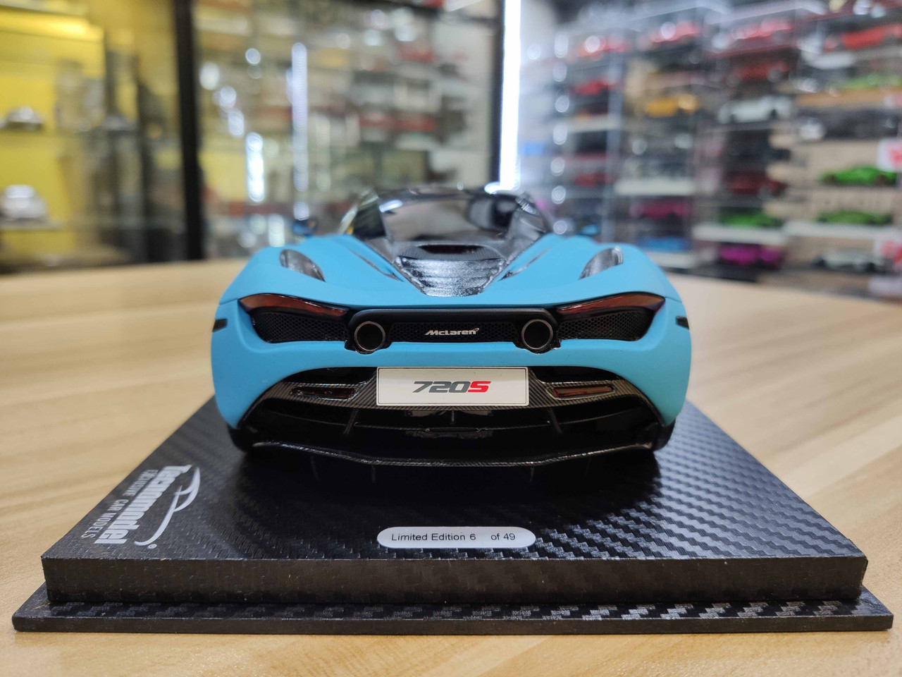 1/18 Tecnomodel McLaren 720S (Matte Baby Blue) Resin Car Model Limited