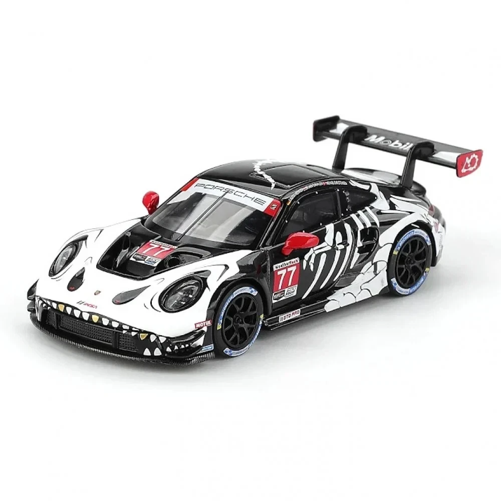 1/64 Mini GT 2025 Porsche 911 GT3 R #77 AO Racing 2025 IMSA Petit Le Mans Car Model