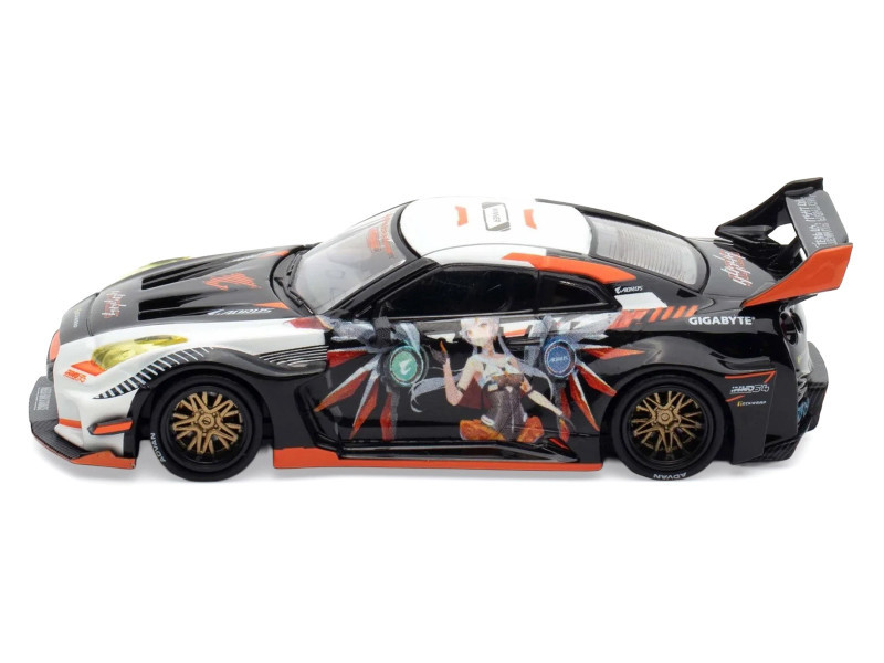 1/64 Inno64 Nissan Skyline GTR GT-R R35 Widebody Aorus X Car Model
