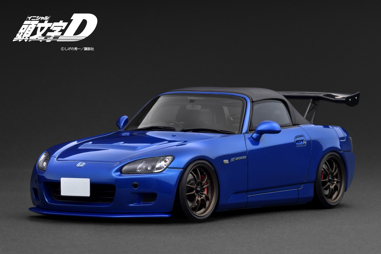 Honda S2000 With Engine 1/18 イグニッションモデル 1/18 IG Ignition Model INITIAL D Honda S2000 (AP1) (Blue Metallic