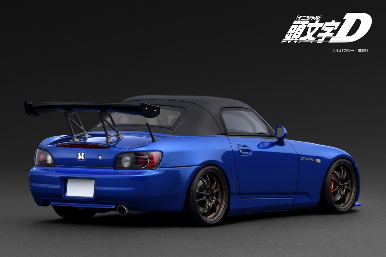 1/18 IG Ignition Model INITIAL D Honda S2000 (AP1) (Blue Metallic