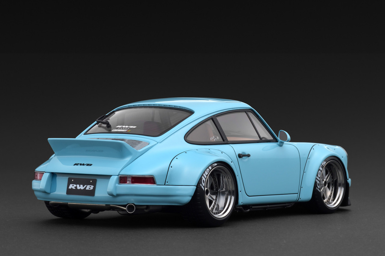 【ignition model】IG2516 RWB 964 lightBlue 1/18 IG Ignition Model Porsche 911 964 RWB Backdate (Light Blue