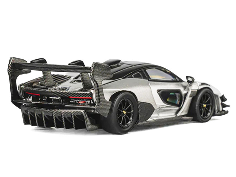 1/64 CM Model McLaren Senna GTR (Metallic Silver Grey) Diecast Car