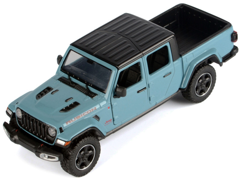 1/27 2021 Jeep Gladiator Rubicon Hard Top (Blue Grey) Diecast Car Model