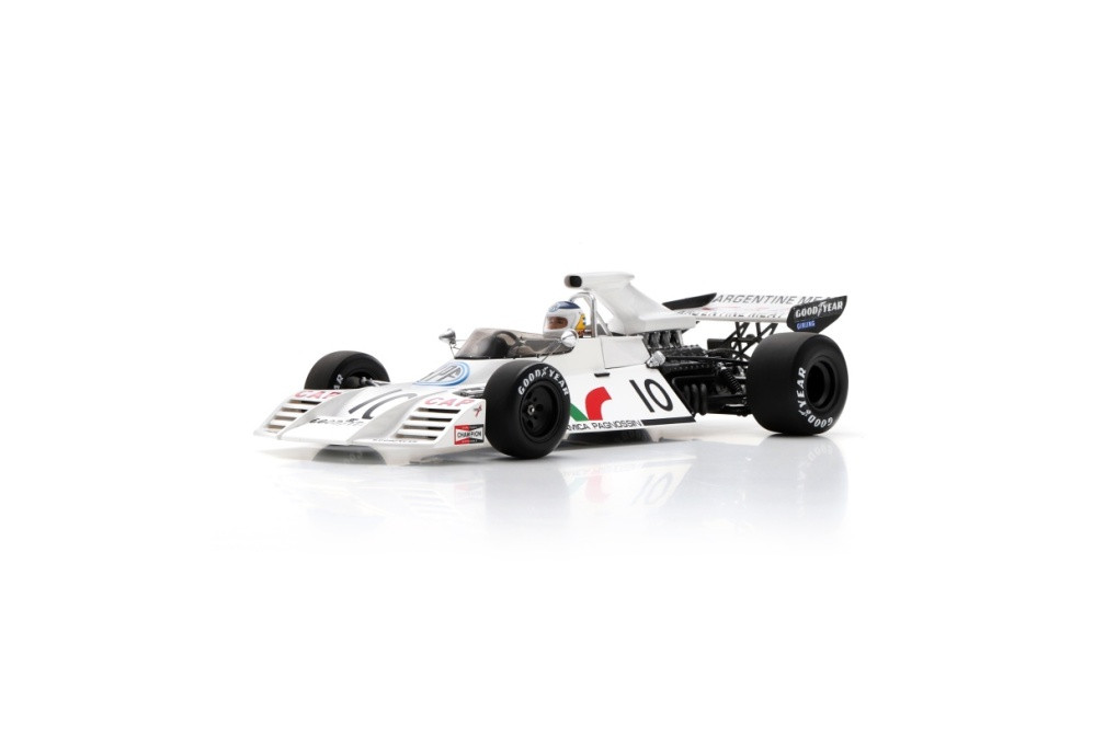 1/18 Spark Brabham BT42 No.10 3rd French GP 1973 Carlos Reutemann Car Model