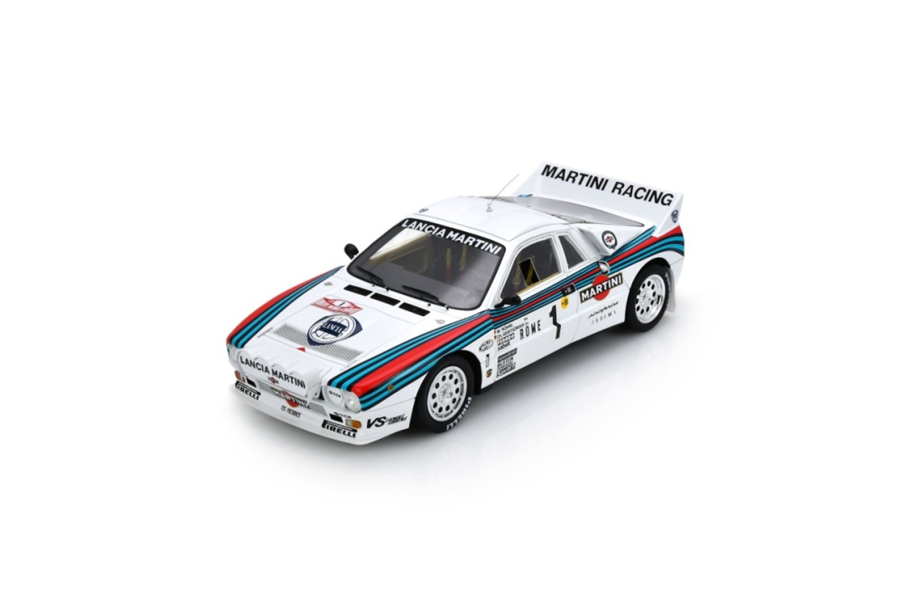 1/18 Spark Lancia 037 Rally No.1 Winner Monte Carlo Rally 1983 W. Röhrl - C. Geistdörfer Car Model
