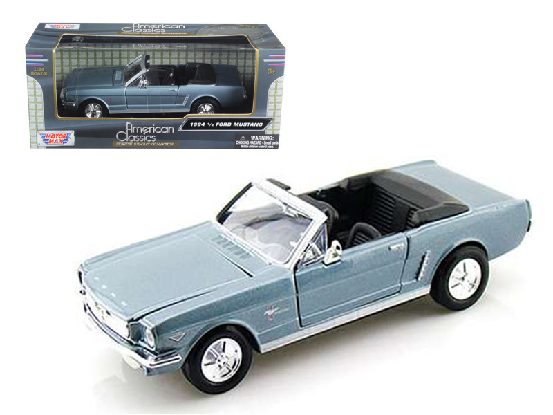 1/24 Motormax 1964 1/2 Ford Mustang Convertible (Light Blue 1/24 Motormax 1964 1/2 Ford Mustang Convertible (Light Blue