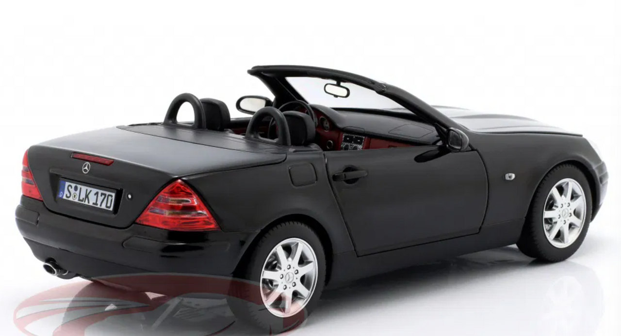 1/18 Dealer Edition 1996-2000 Mercedes-Benz SLK 200 (R170) (Black) Diecast Car Model