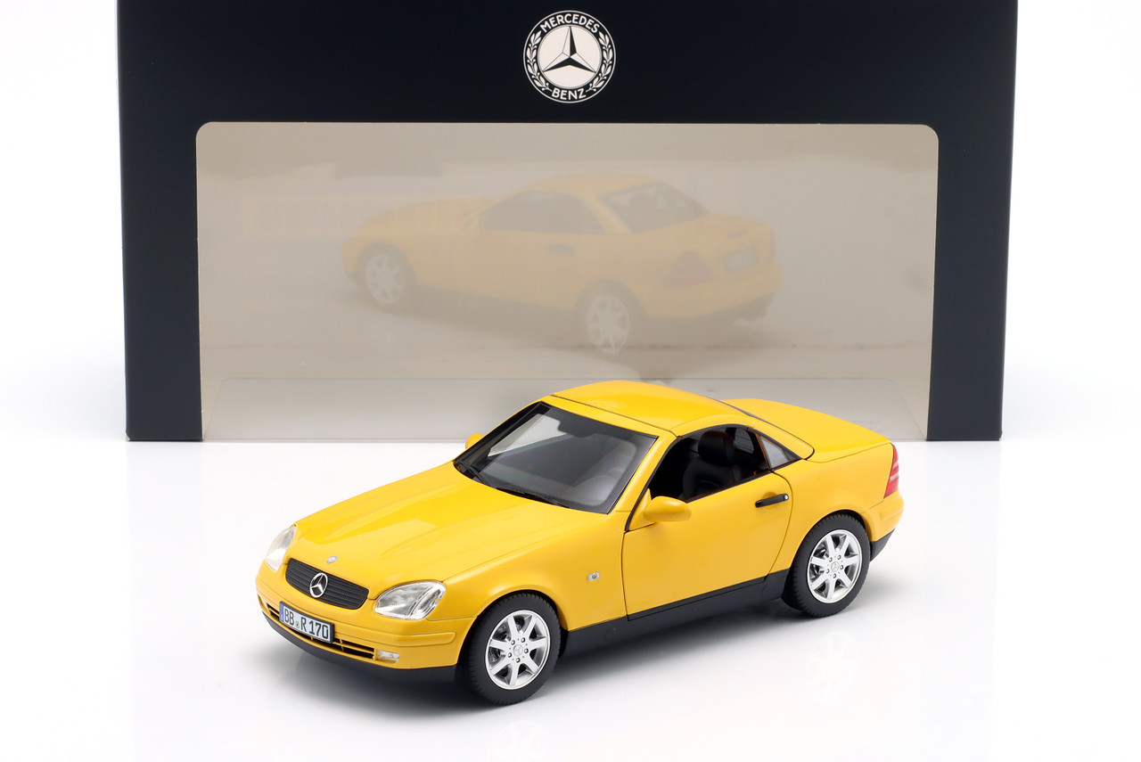 1/18 Dealer Edition 1996-2000 Mercedes-Benz SLK 200 (R170) (Yellow