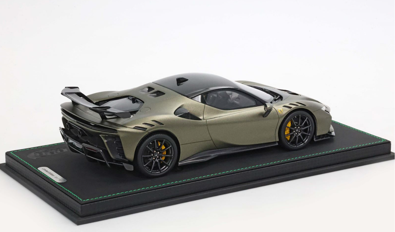1/18 BBR Ferrari SF90 XX Stradale (Full Verde Masoni Matte Green) Car Model Limited 10 Pieces