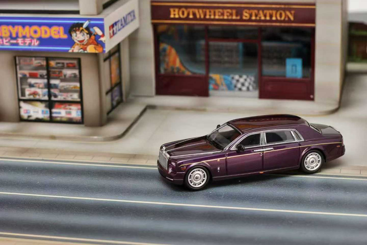1/64 SW Rolls-Royce Phantom VII (Purple) Diecast Car Model