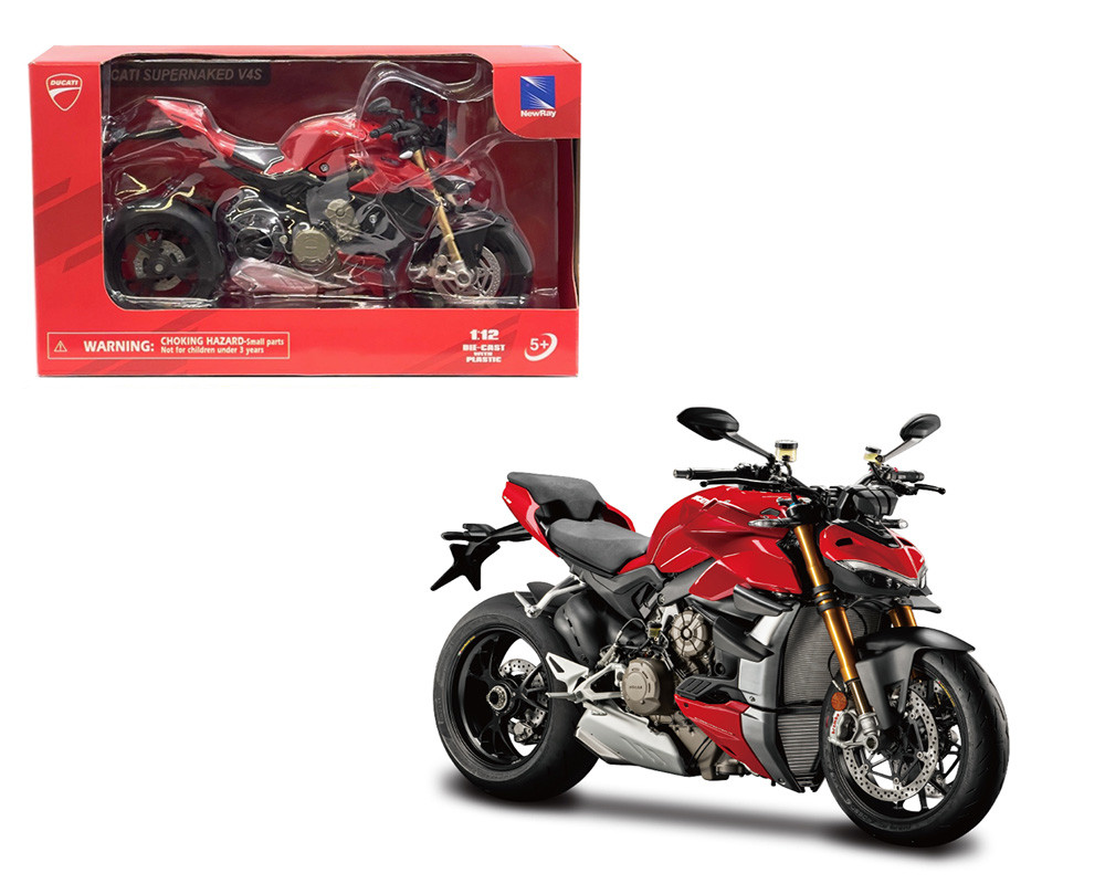 1/12 New Ray 2016 Ducati Supernaked V4S (Red) Diecast Model
