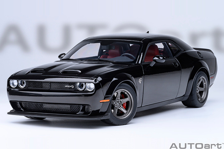 1/18 AUTOart 2023 Dodge Challenger SRT Super Stock (Pitch Black