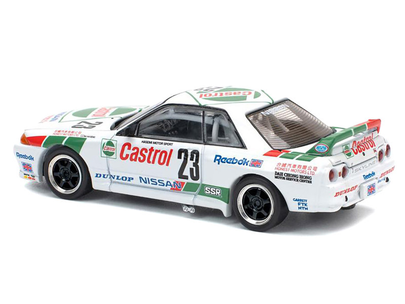 Nissan Skyline GT-R (BNR32) RHD (Right Hand Drive) #23 Winner "Macau Guia Race" (1990) 1/64 Diecast Model Car by Pop Race