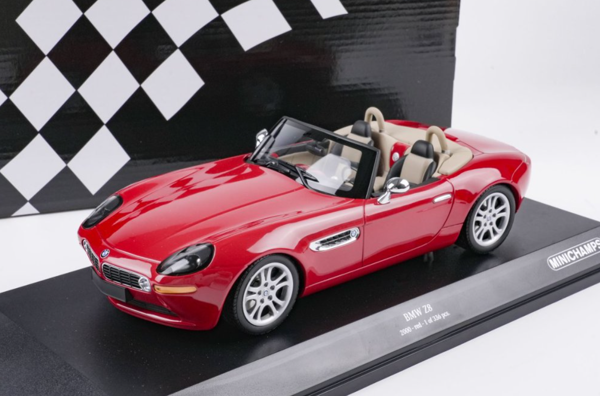 1/18 Minichamps 2000 BMW Z8 Roadster (Red) Diecast Car Model