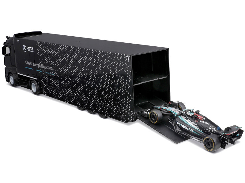 1/43 BBurago Mercedes-Benz Actros Formula 1 Race Car Transporter