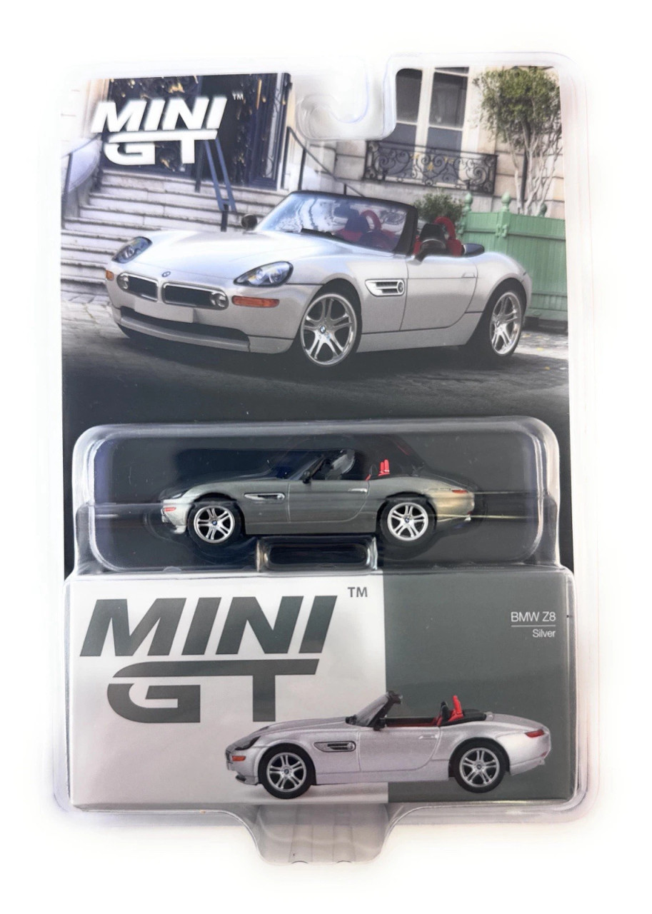 CHASE CAR 1/64 Mini GT BMW Z8 (Chrome Silver) Diecast Car Model