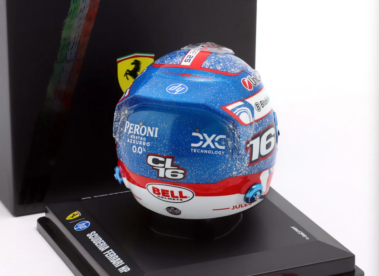 1/5 Looksmart 2025 Formula 1 Singapore GP 6th Place #16 Charles Leclerc Helmet Model
