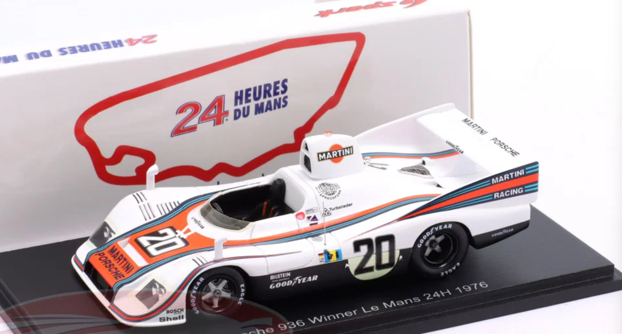 1/43 Spark Porsche 936 No.20 Winner 24H Le Mans 1976 J. Ickx - G. van Lennep Car Model