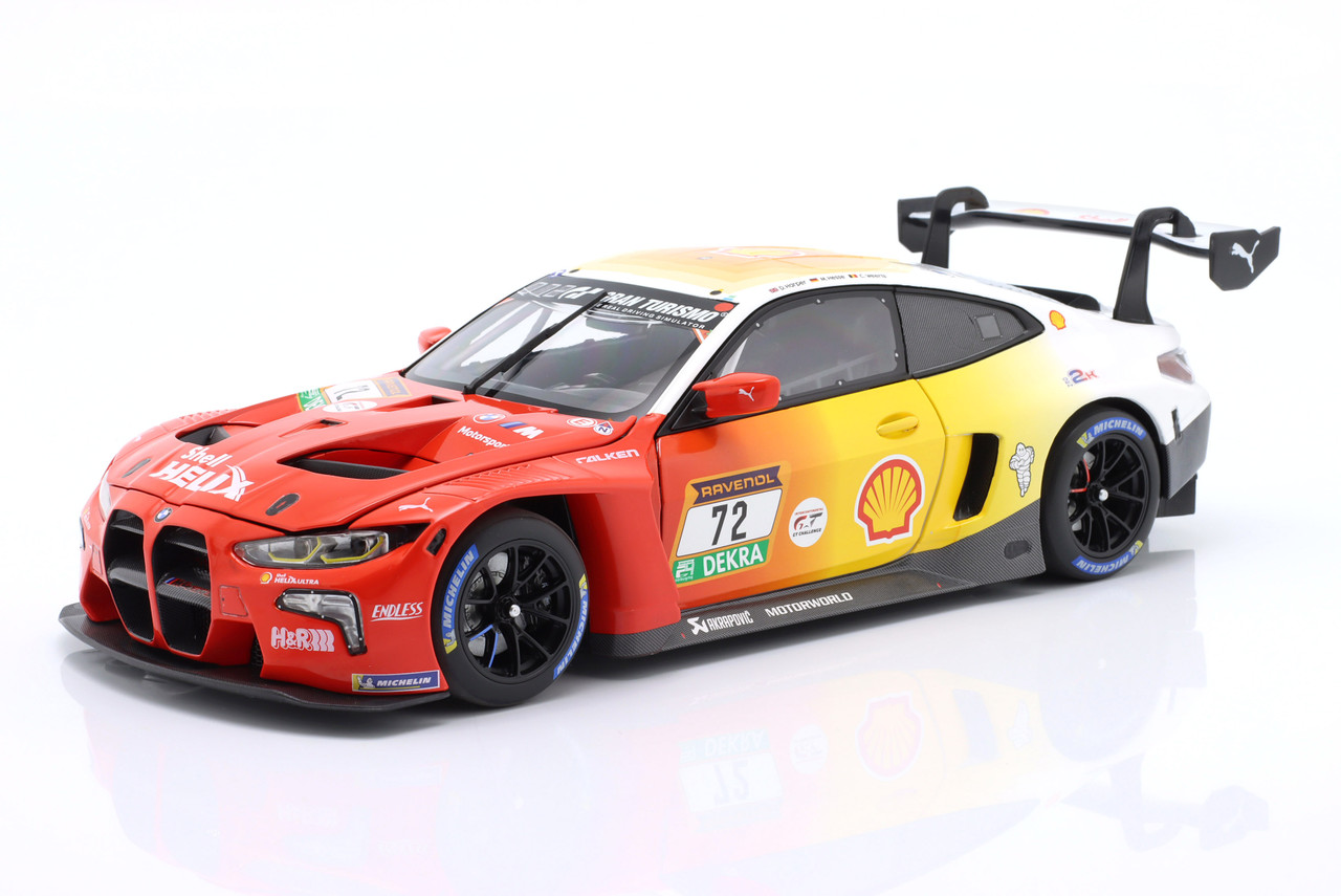 1/18 Minichamps 2024 BMW M4 GT3 #72 3rd 24h Nürburgring BMW M Team RMG Dan Harper, Max Hesse, Charles Weerts Diecast Car Model 1/18 Minichamps 2024 BMW M4 GT3 #72 3rd 24h Nürburgring BMW M Team RMG Dan Harper, Max Hesse, Charles Weerts Diecast Car Model