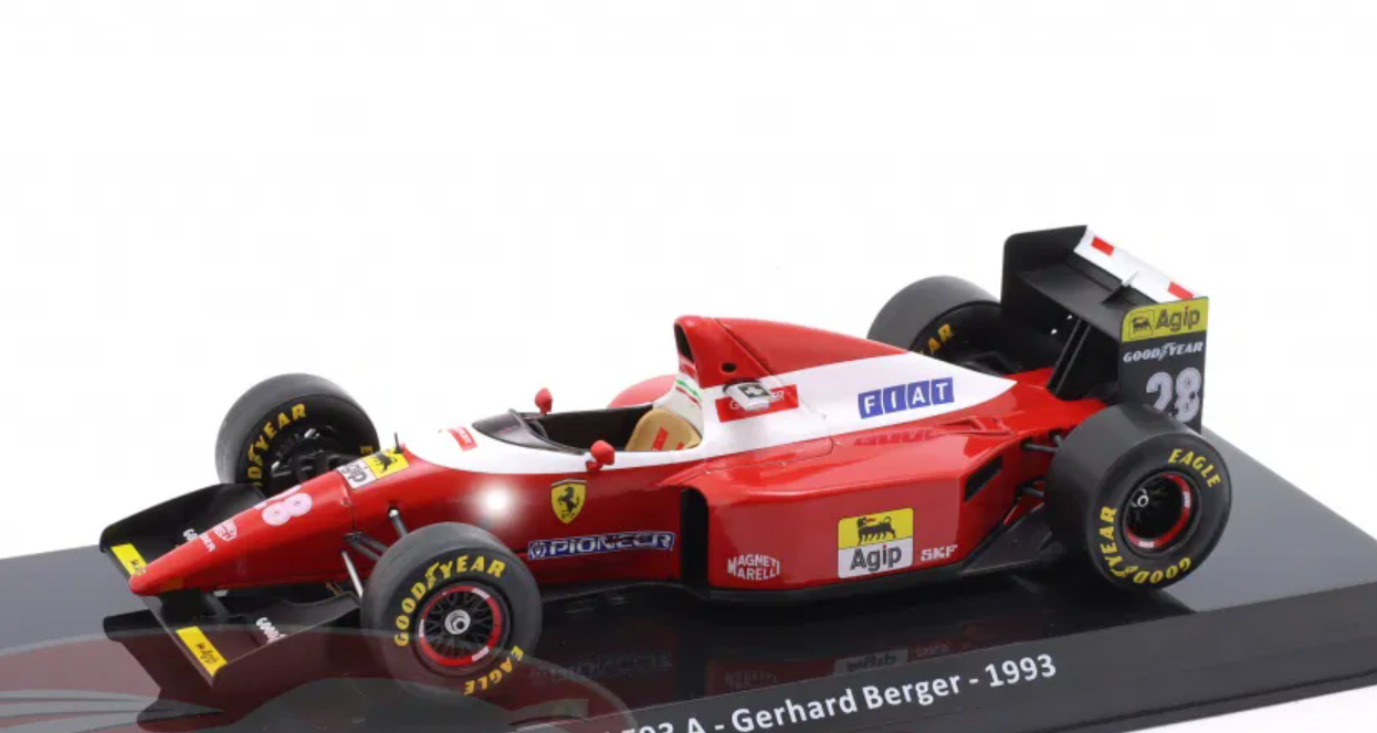 1/24 Premium Collectibles 1993 Formula 1 Gerhard Berger Ferrari F93A #28 Car Model
