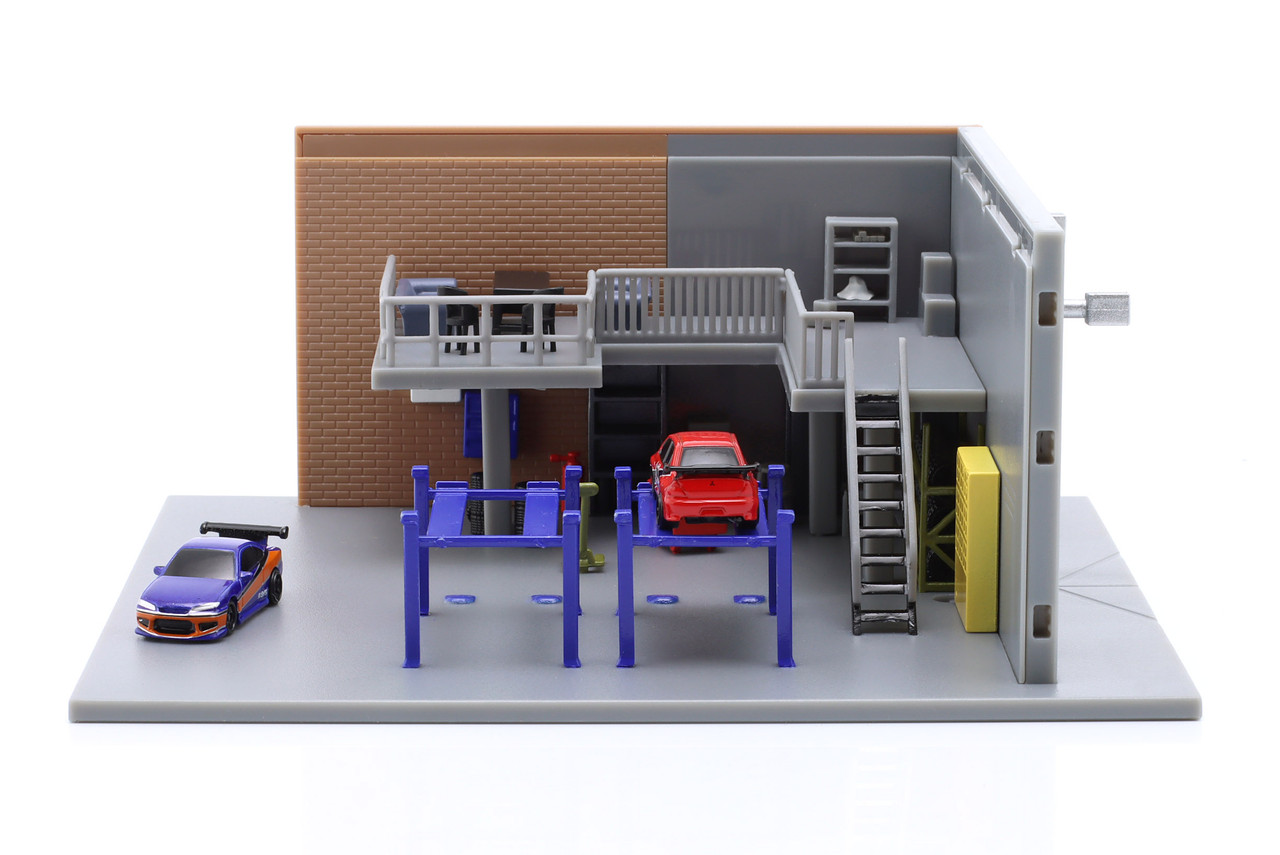 Jada Han's Garage Fast & Furious Diorama Set - LIVECARMODEL.com