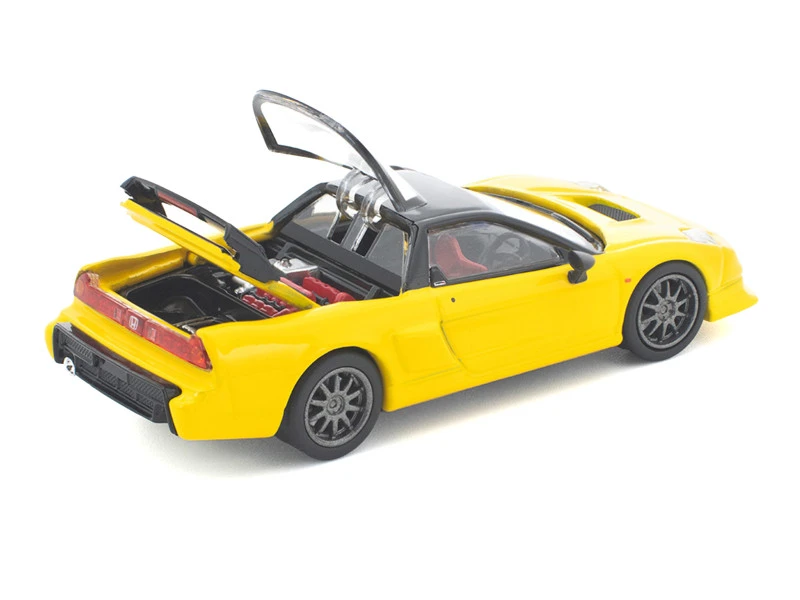 1/64 Poprace Honda NSX-R (Yellow) Diecast Car Model