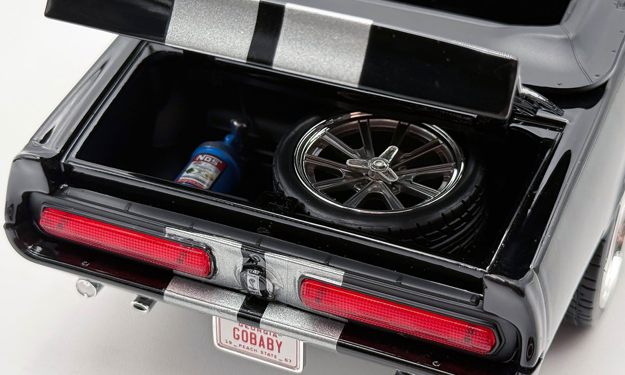 1/18 ACME 1967 Ford Mustang Shelby GT500  Pro Touring Convertible (Black) Diecast Car Model