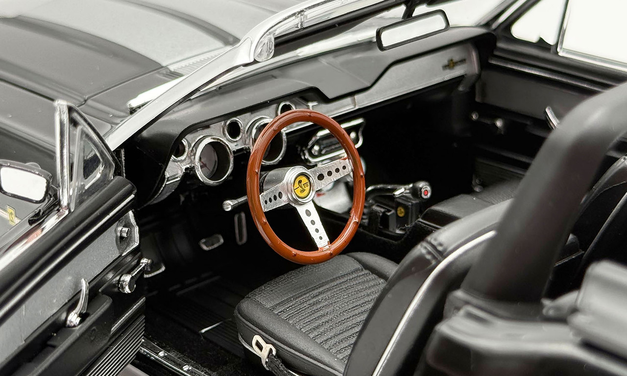 1/18 ACME 1967 Ford Mustang Shelby GT500  Pro Touring Convertible (Black) Diecast Car Model