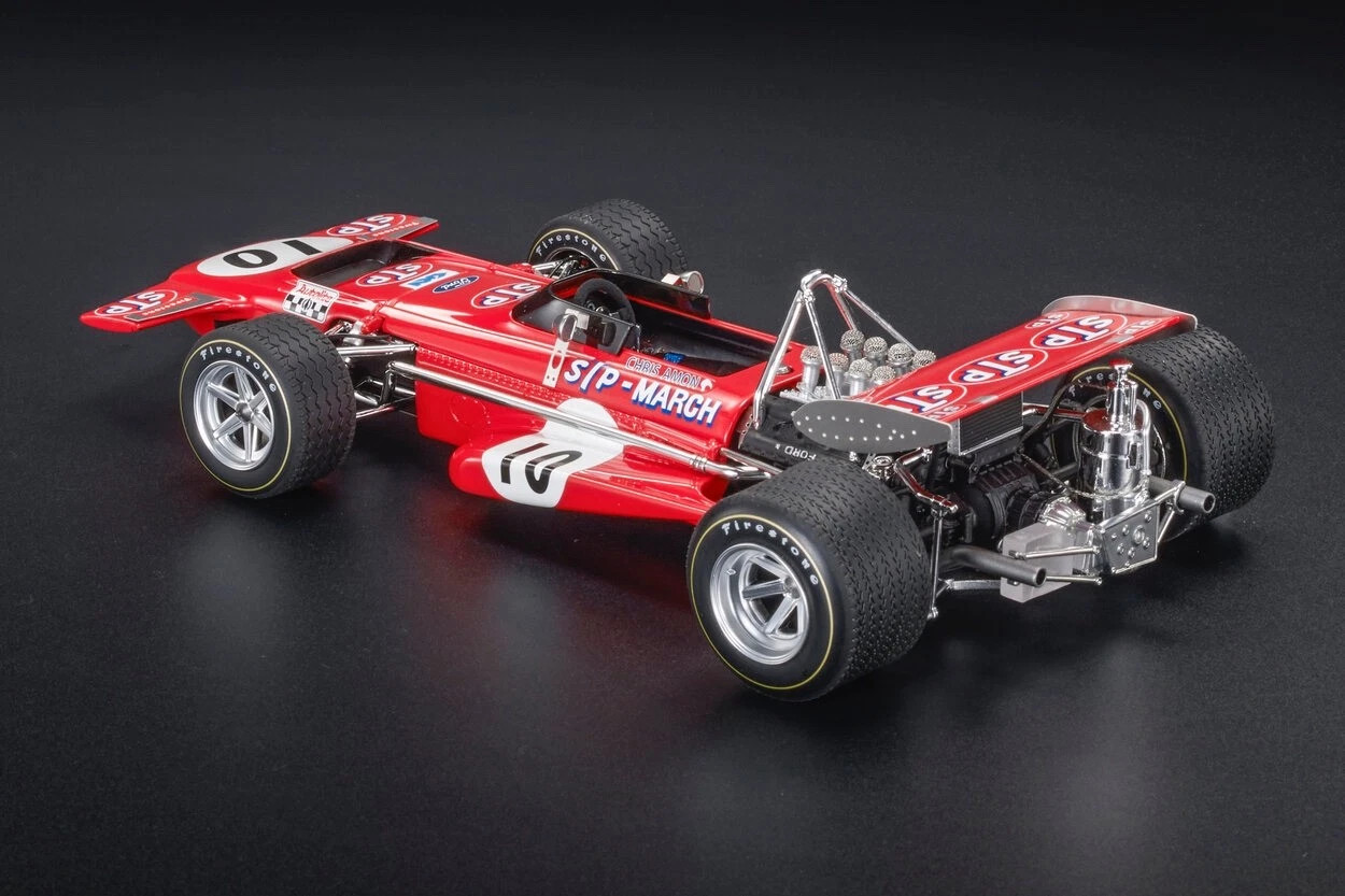 1/18 GP Replicas 1970 Formula 1 Chris Amon March 701 #10 2nd Belgium GP Car Model
