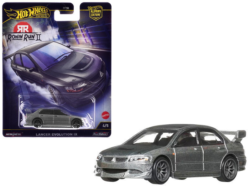 1/64 Hot Wheels Mitsubishi Lancer Evolution IX Gray Metallic