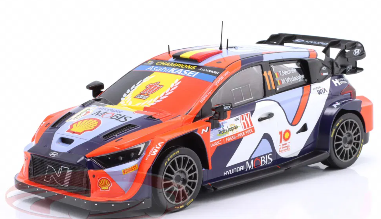 1/18 Ixo 2024 Hyundai i20 N Rally1 Hybrid #11 6th Rally Japan Hyundai Shell Mobis WRT Thierry Neuville, Martijn Wydaeghe Car Model 1/18 Ixo 2024 Hyundai i20 N Rally1 Hybrid #11 6th Rally Japan Hyundai Shell Mobis WRT Thierry Neuville, Martijn Wydaeghe Car Model