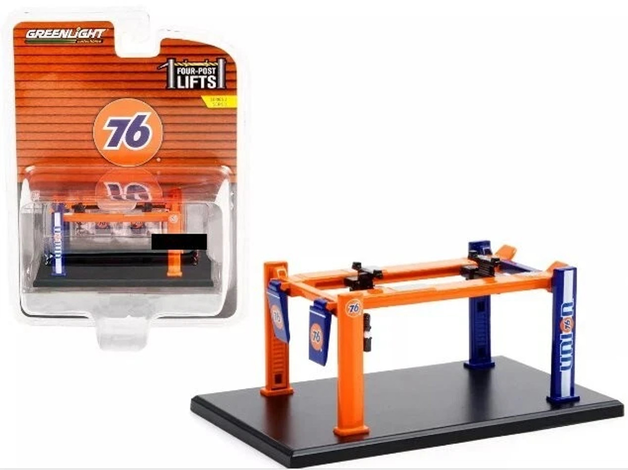 1/64 Greenlight Four Post Car Lift Series 2 Union 76