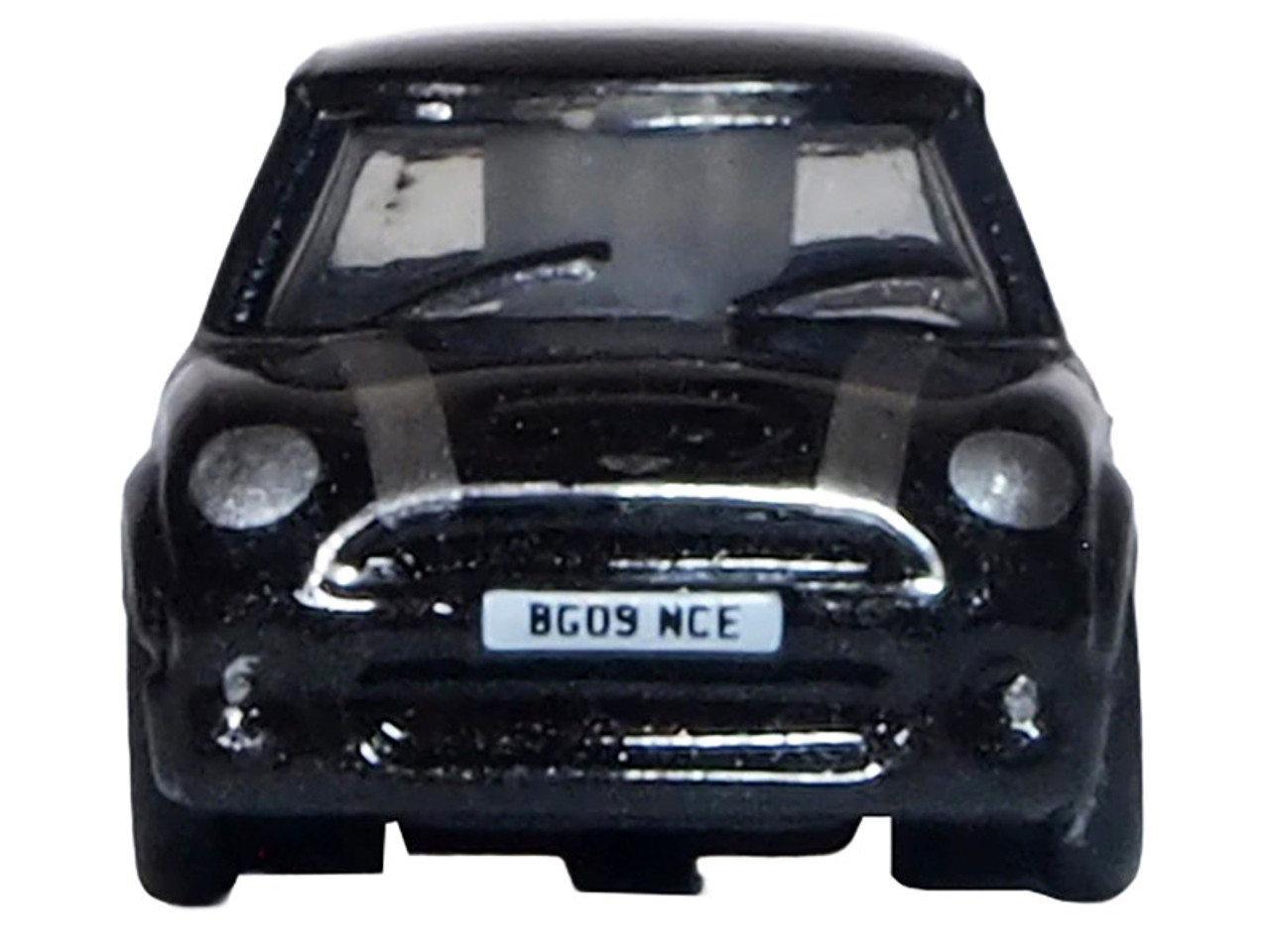 Mini Cooper S RHD (Right Hand Drive) Midnight Black with Silver Stripes 1/148 (N) Scale Diecast Model Car by Oxford Diecast Mini Cooper S RHD (Right Hand Drive) Midnight Black with Silver Stripes 1/148 (N) Scale Diecast Model Car by Oxford Diecast
