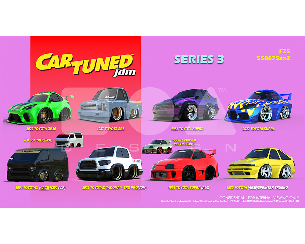 カー・チューンド 1:64 JDM チューナーズ　シリーズ3 1/64 CarTuned Set of 8 Cars JDM Tuners Series 3 Assortment Car