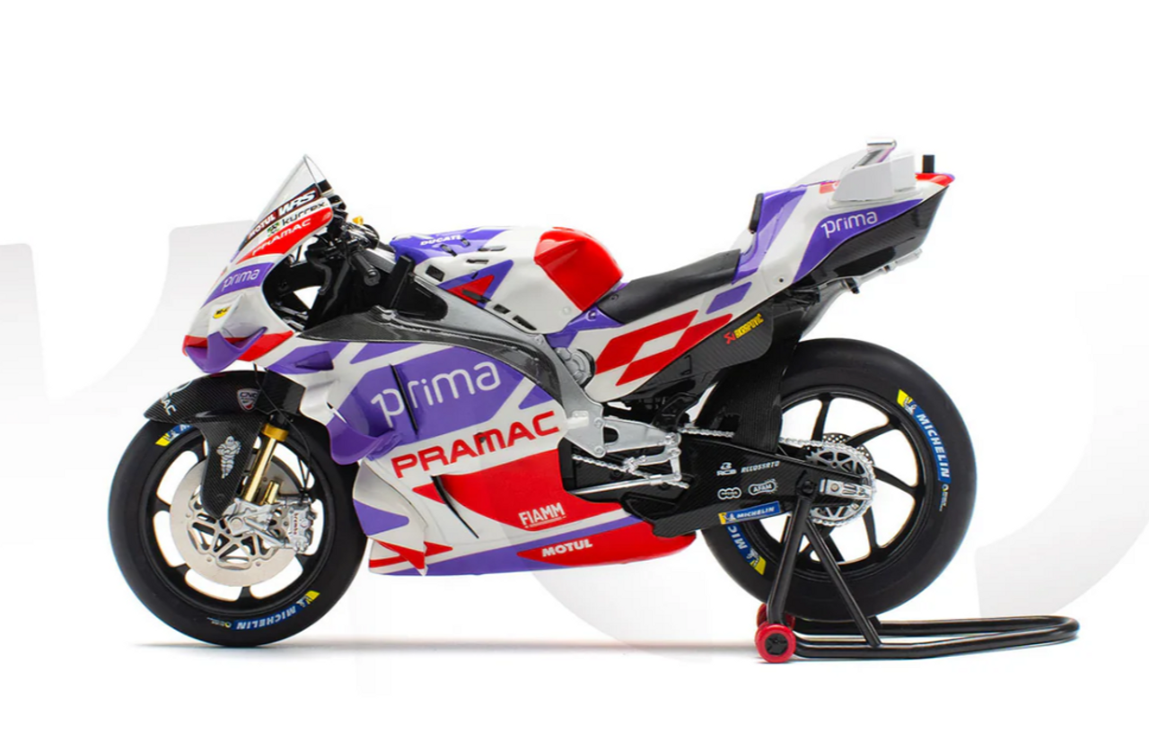 1/12 Kengfai & Kilo Works Pramac Ducati GP23 #5 Johann Zarco Diecast Model 1/12 Kengfai & Kilo Works Pramac Ducati GP23 #5 Johann Zarco Diecast Model